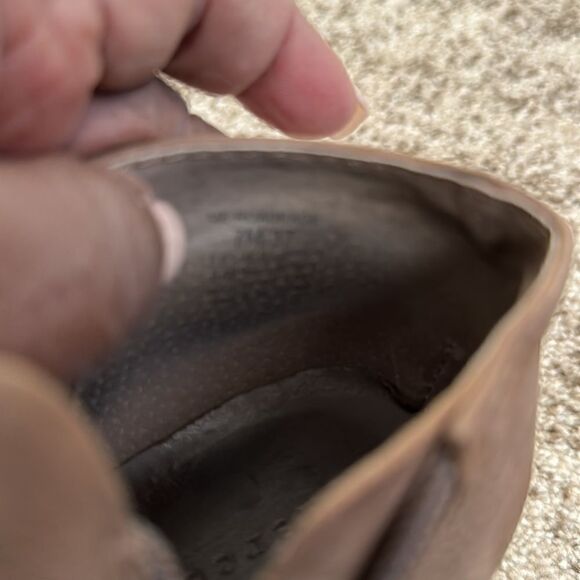 Mercer Edit Taupe Block Heeled Boots 7 - Picture 11 of 11